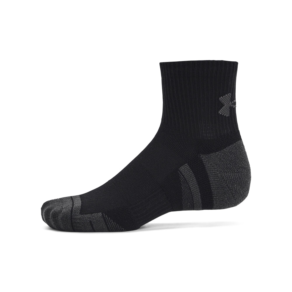 Under Armour Performance Tech Quarter Socks 6-Pack for Men & Women - Moisture-Wicking Athletic Socks for Running, Gym & Sports