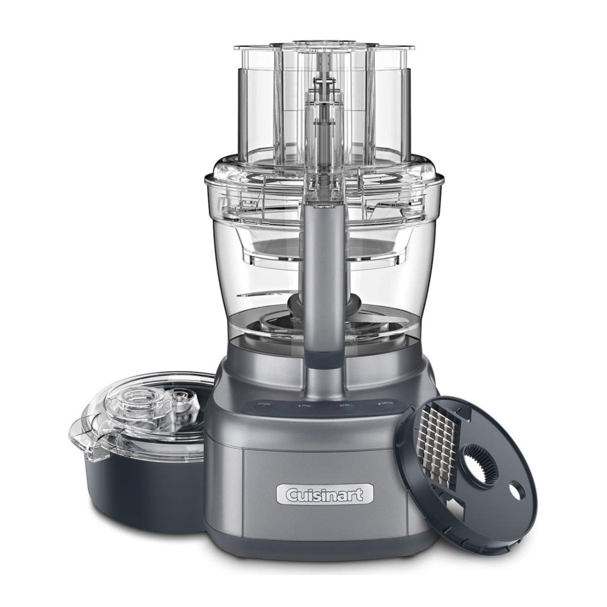 Cuisinart Elemental 13-Cup Small Food Processor - Gunmetal Finish | Compact & Powerful for Chopping, Slicing & Pureeing | Perfect for Meal Prep, Baby Food & Small Kitchens