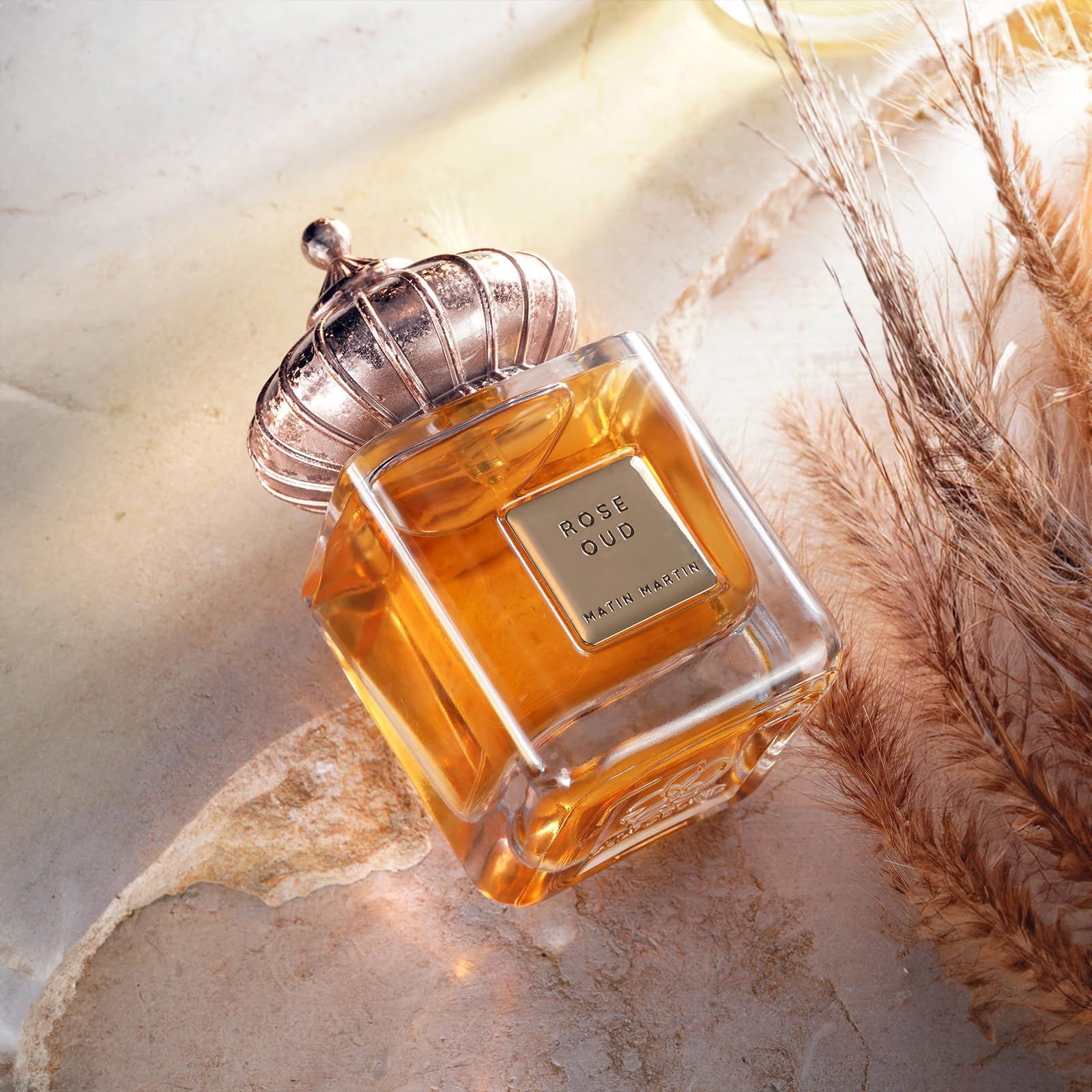 Rose Oud Perfume for Men & Women - Long-Lasting Unisex Fragrance with Oriental Floral Notes - 3.4 oz Travel Size - Perfect for Date Nights, Office Wear & Special Occasions