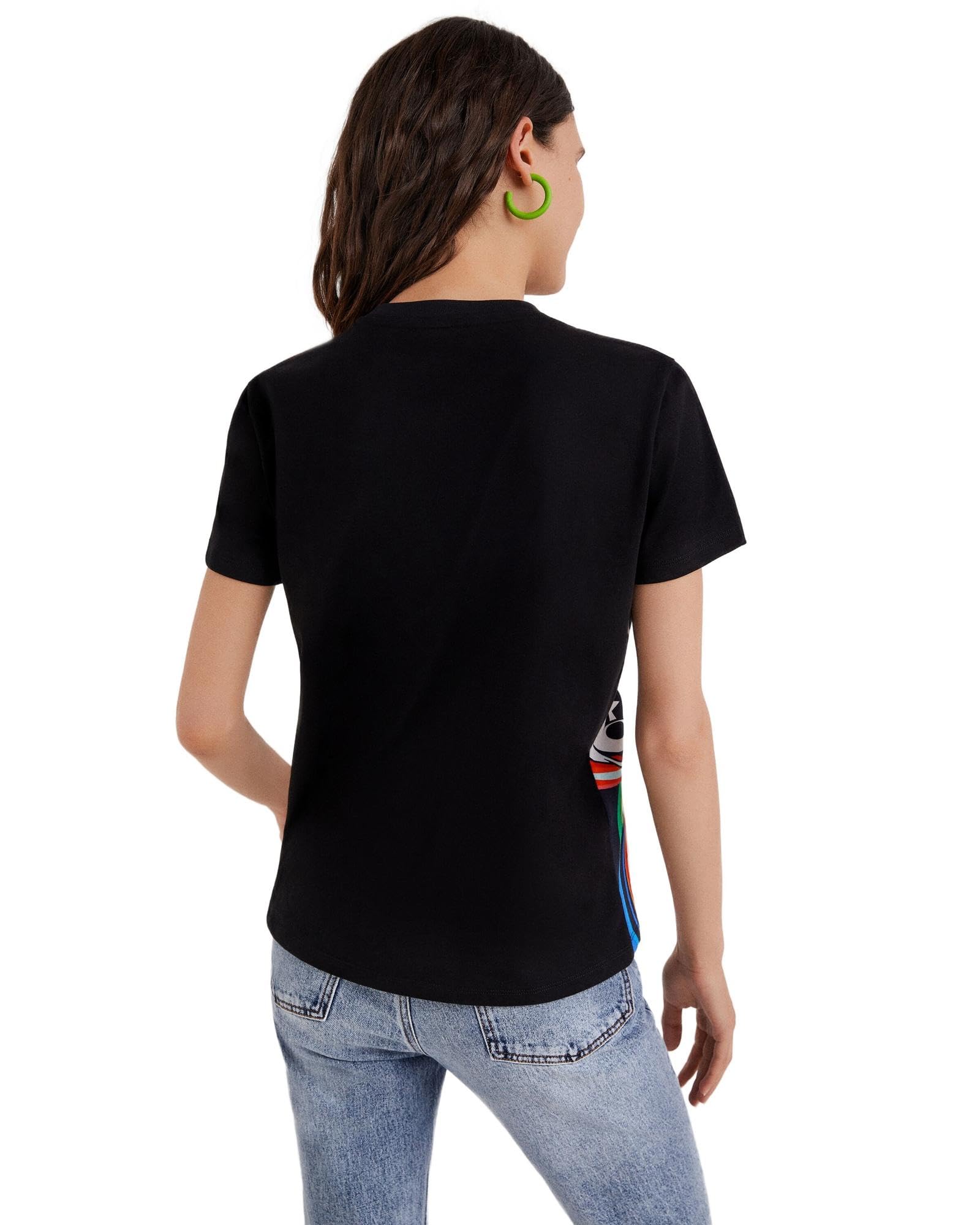 Desigual Women's Fashion T-Shirt - Soft Cotton Short Sleeve Casual Tee for Everyday Wear | Perfect for Outfits, Layering & Summer Styles