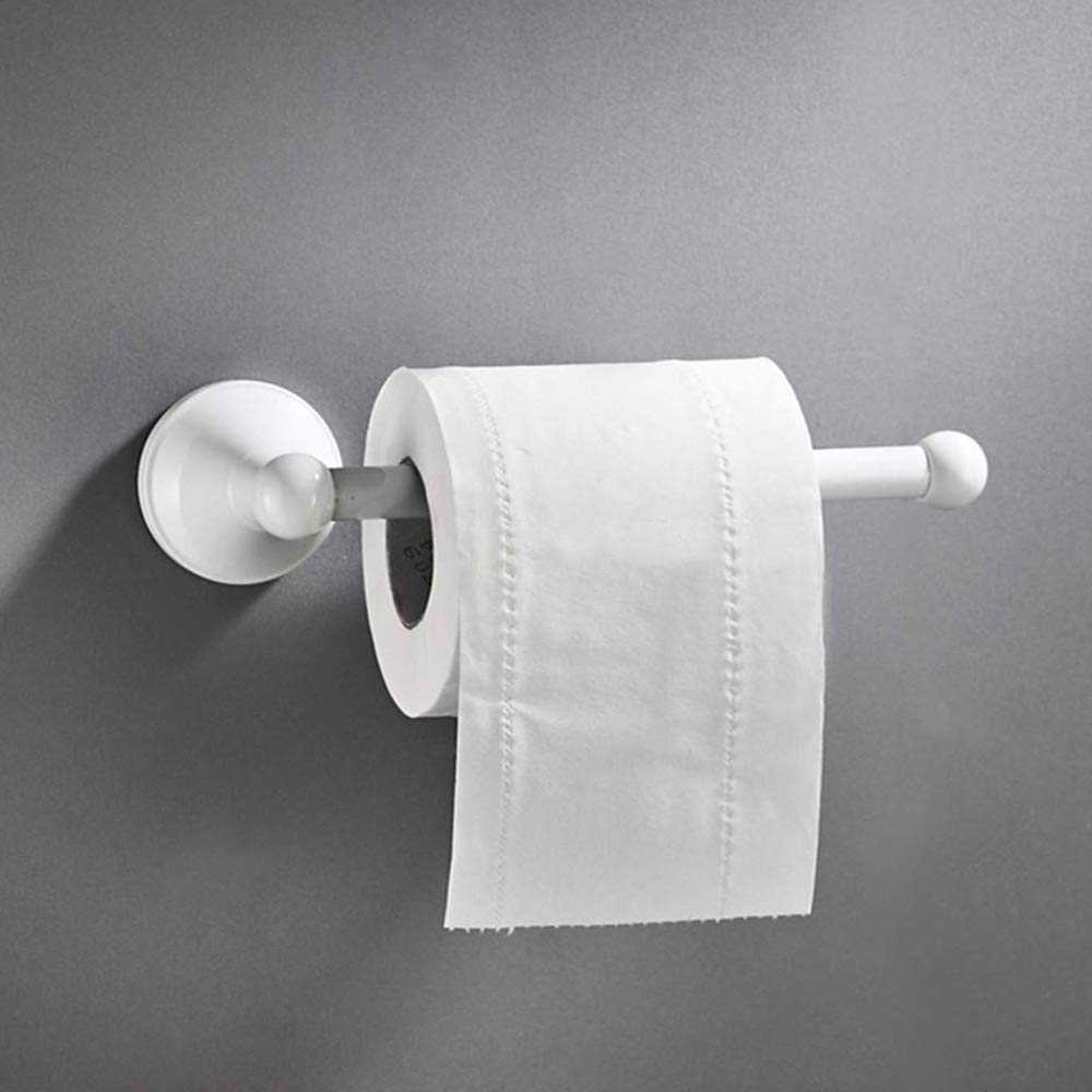 Aothpher White Wall Mounted Bathroom Toilet Paper Holder - Durable Stainless Steel Tissue Roll Dispenser for Bathroom, Toilet, Powder Room & RV