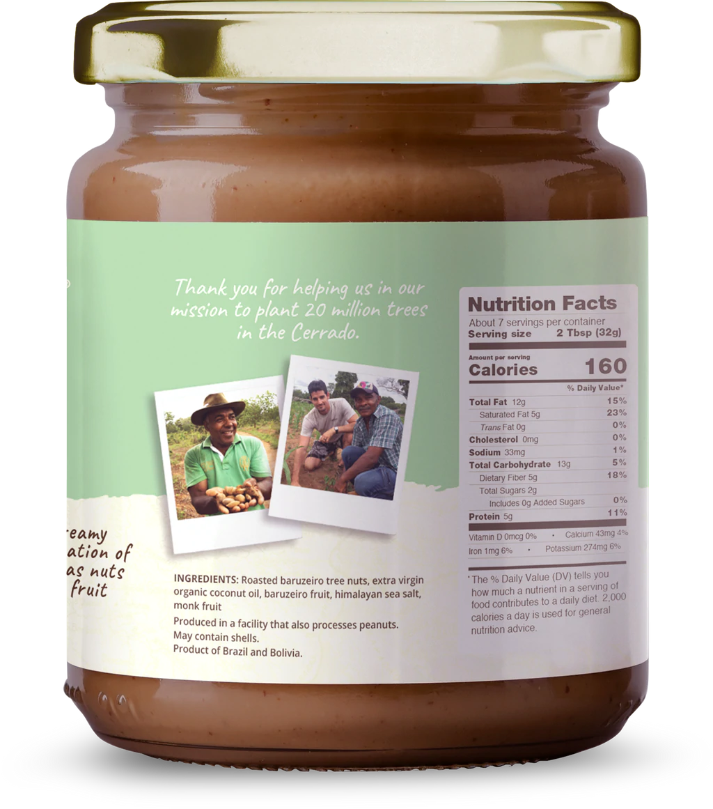 Organic Barukas Nuts Butter - Creamy, Nutrient-Rich Spread for Smoothies, Toast & Baking | Vegan, Gluten-Free, Paleo-Friendly Snack