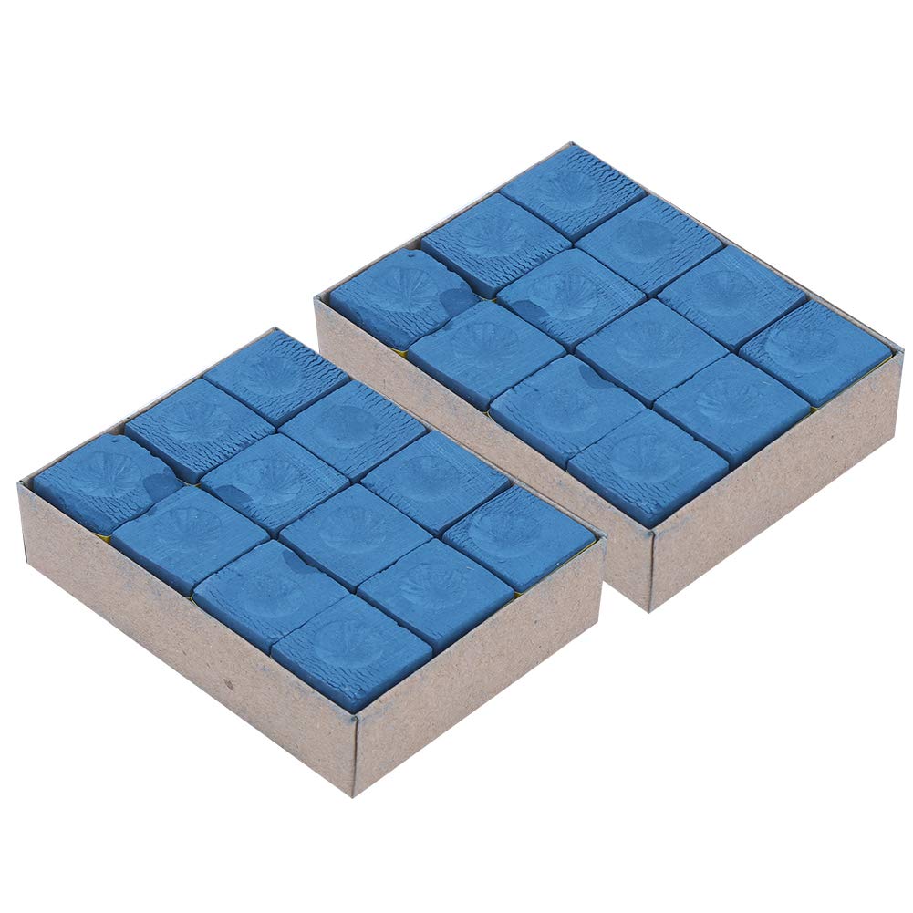 Premium High-Adhesion Billiard Chalk - 24PCS Non-Slip Pool Cue Tips for Enhanced Grip & Precision (Blue) - Perfect for Professional Pool Tables, Home Game Rooms & Bar Entertainment