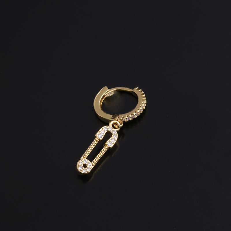 18K Gold Dainty Hoop Earrings for Women - Elegant Dangle Hoop Earrings with Evil Eye Charm | Perfect for Everyday Wear, Gifts & Special Occasions | HSPJ283