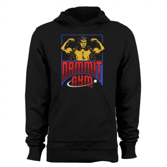 GEEK TEEZ Dammit Gym Hoodie for Men - Comfortable Workout & Casual Wear for Gym, Running & Street Style
