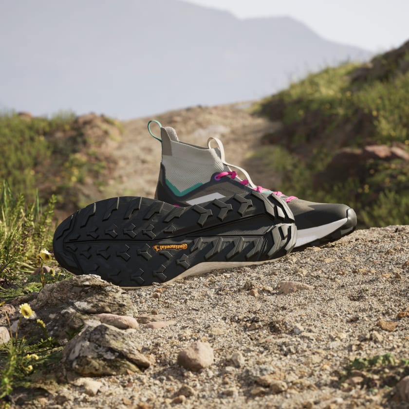 Adidas Men's Terrex Free Hiker 2.0 Hiking Shoes - Trace Cargo/Talc/Magenta Color | Waterproof Outdoor Trail Running Shoes for Men | Perfect for Mountain Climbing & Adventure Travel