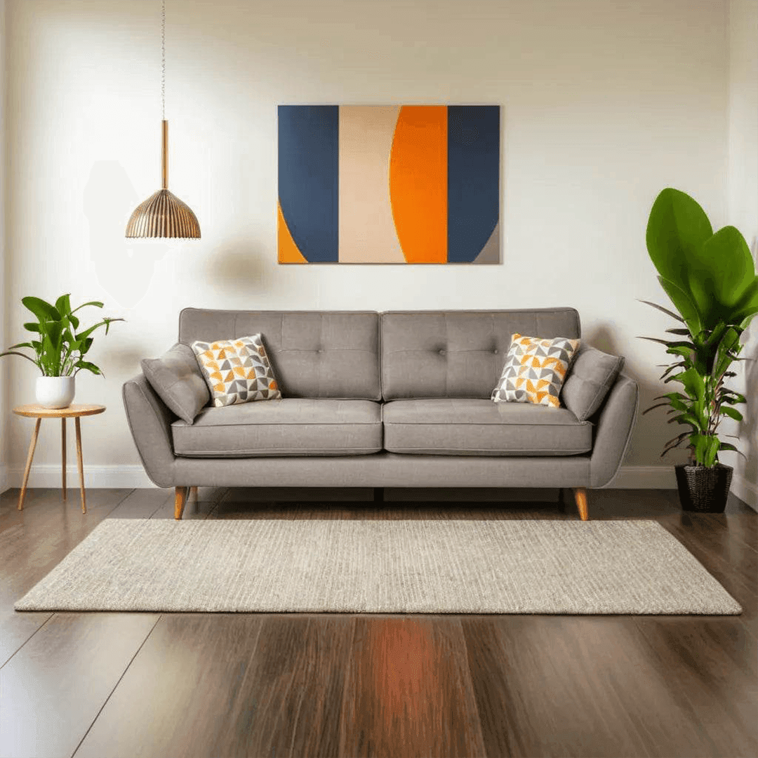 Premium Heather Fabric Sofa - Pet Friendly, Durable & Comfortable for Living Room, Lounge, or Family Room - Perfect for Cozy Home Decor