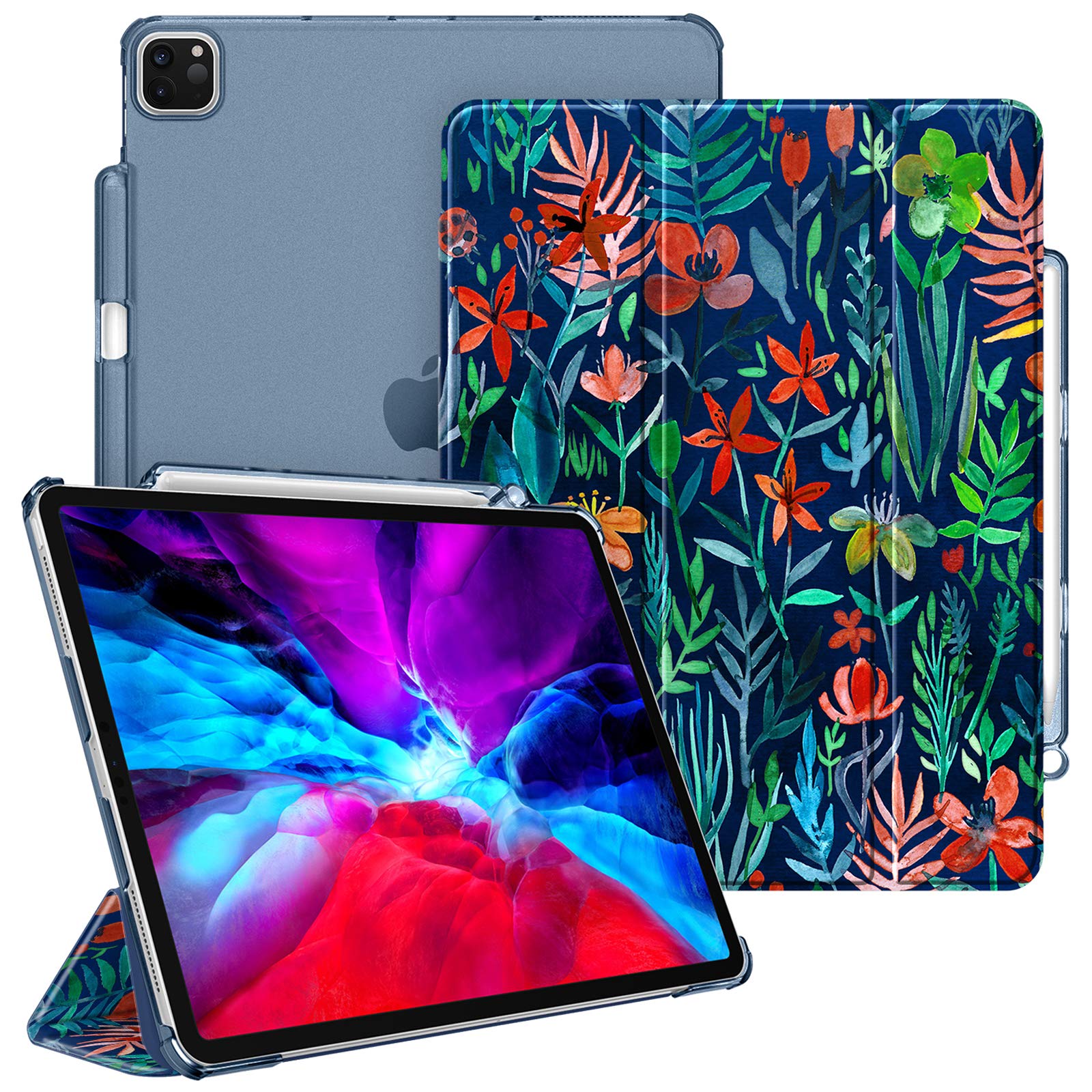 CaseBot SlimShell Ultra Thin Lightweight Translucent Frosted Hard Back Case Cover for iPad Pro 12.9
