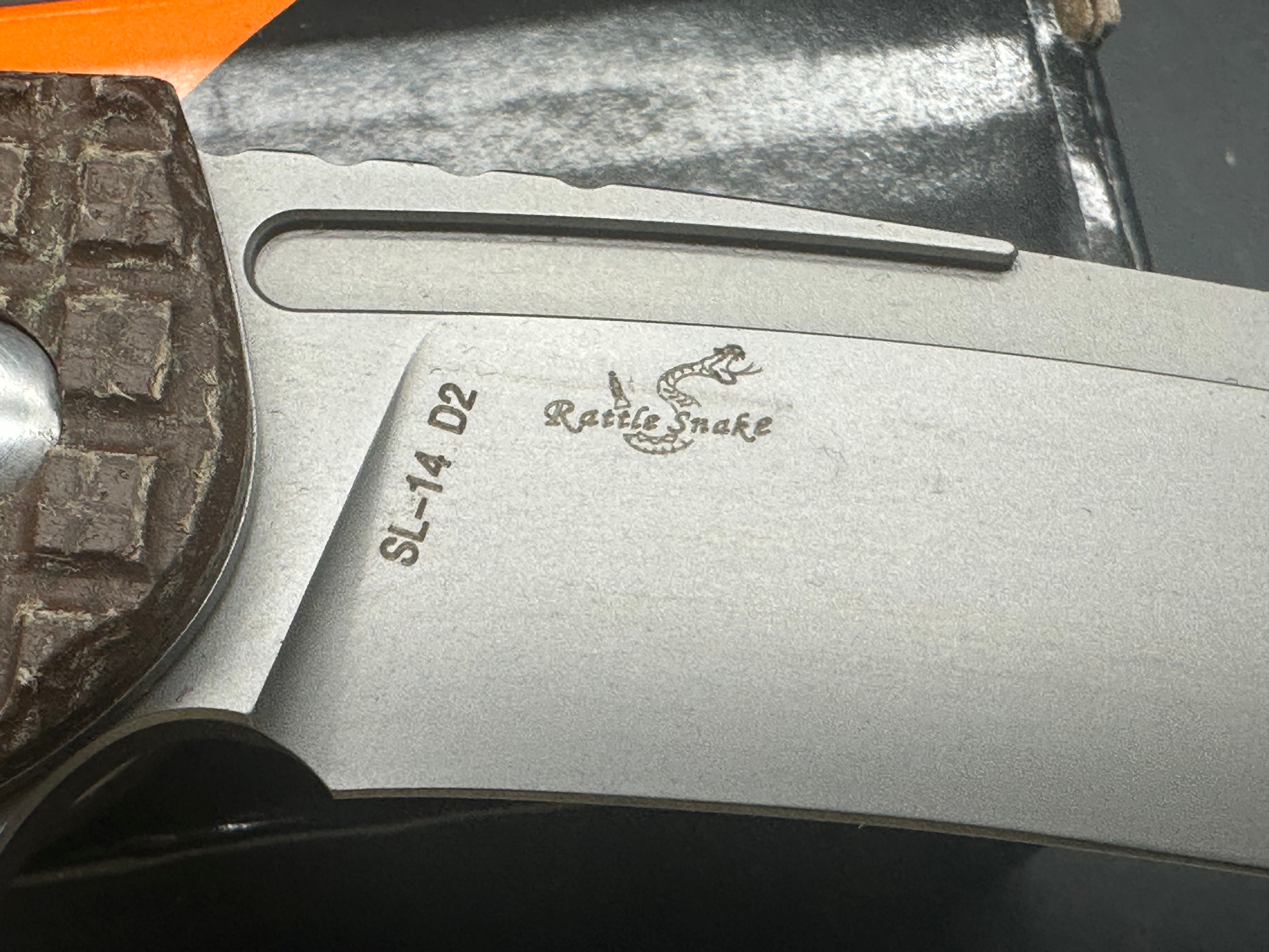 Sixleaf SL 14 Pocket Knife - D2 Steel Blade, Liner Lock, Frag Micarta Scales - EDC, Camping, Hiking & Outdoor Survival Tool