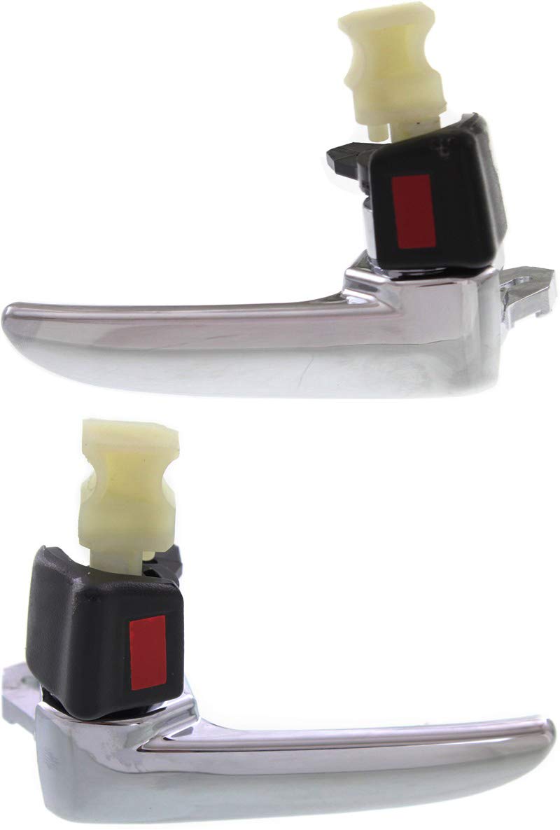 Evan Fischer Mazda 6 Door Handle 2003-2008 - Chrome Lever with Lock Button (2-Pack) for Car Interior Upgrade