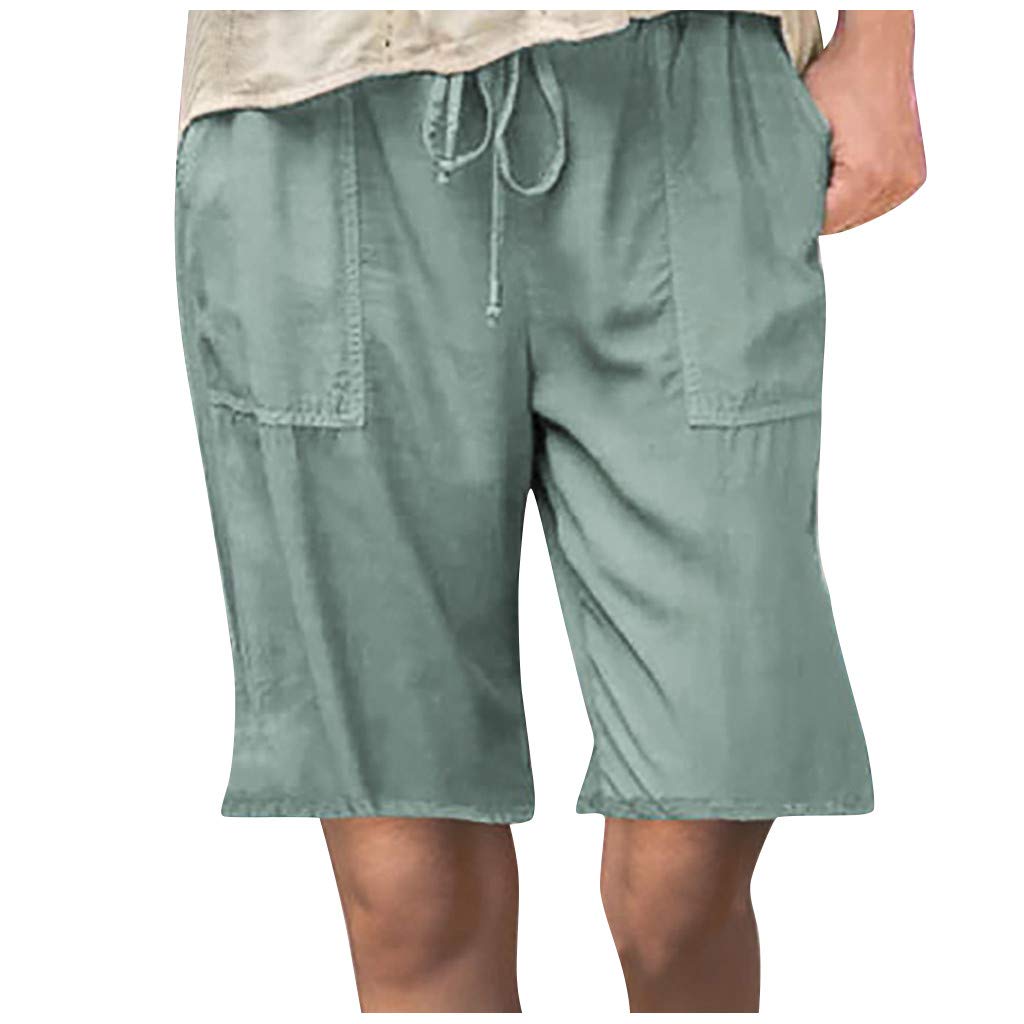 Women's Plus Size Bandage Shorts - Summer & Fall Casual Overalls with Pockets | Stretch Comfort Fit | Perfect for Beach, Shopping & Everyday Wear