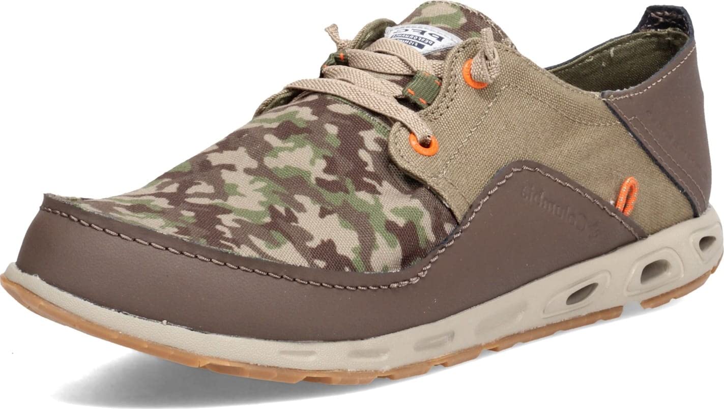 Columbia Men's Bahama Vent PFG Lace-Up Boat Shoes - Breathable Mesh & Omni-Shade Sun Protection for Fishing, Boating, and Outdoor Activities