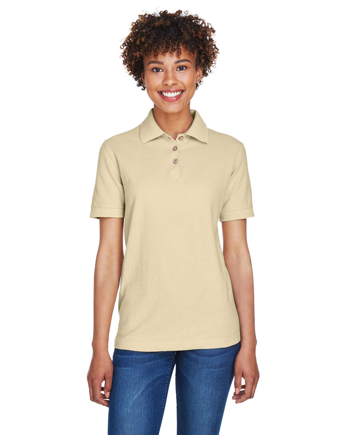 UltraClub 8541 Women's Breathable Pique Polo Shirt - Soft Cotton Comfort Fit for Golf, Tennis & Casual Wear
