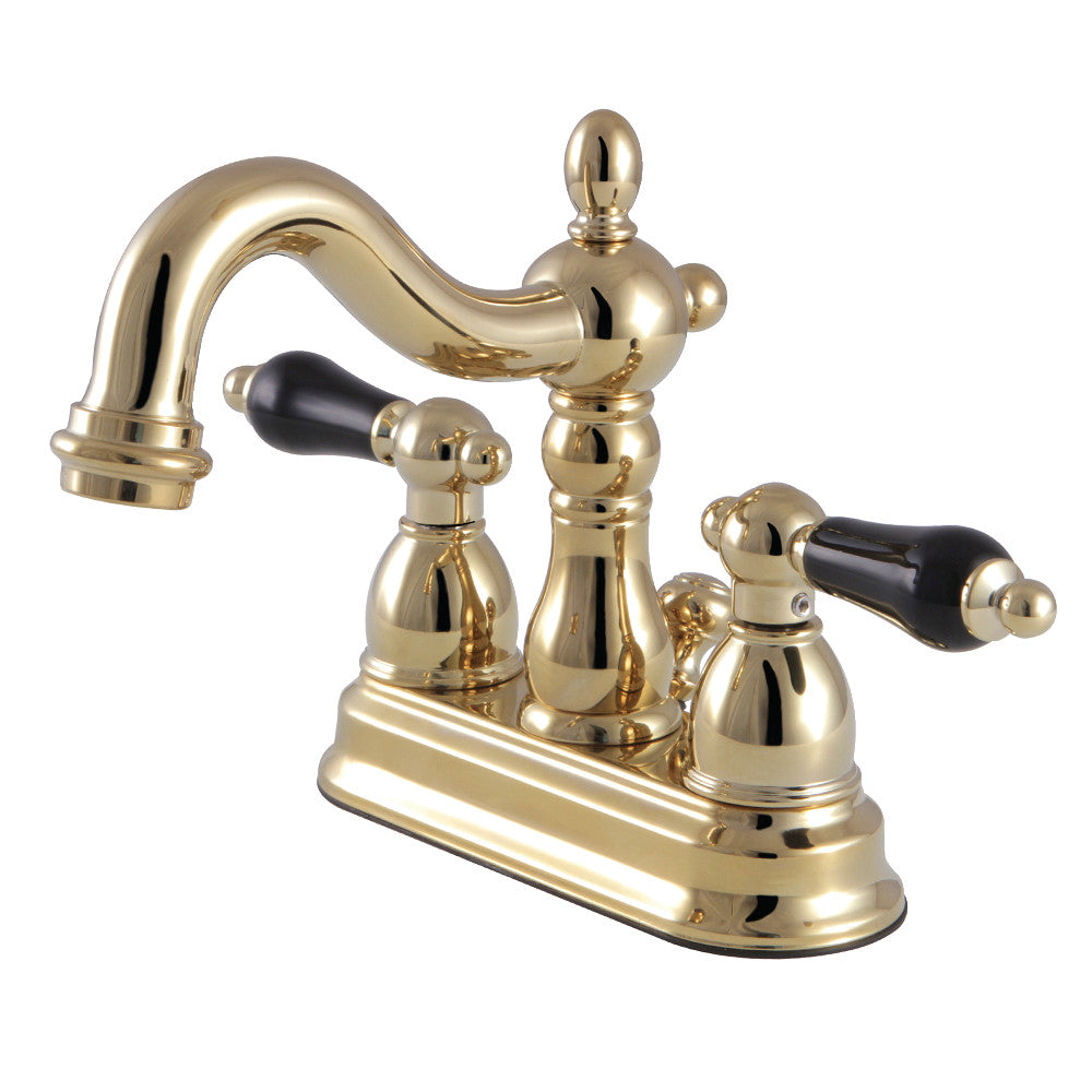 Kingston Brass KB1601PKL 4-Inch Centerset Bathroom Faucet - Polished Nickel Finish for Vanity Sink, Powder Room & Guest Bathroom Installation