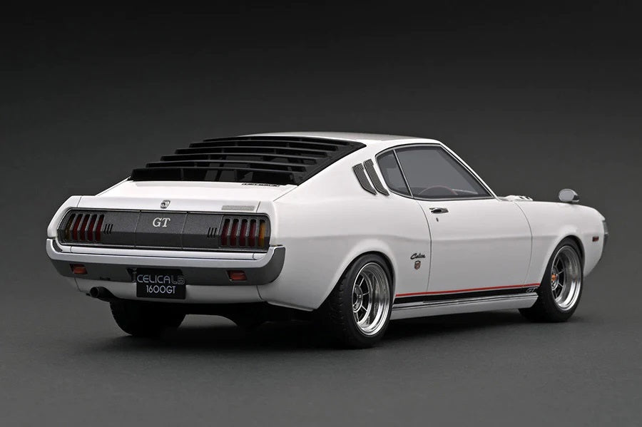1:18 Scale Toyota Celica 1600GT LB (TA27) White Diecast Model Car with Detailed Engine - Collectible Automotive Display for Home Office or Car Enthusiast Gifts