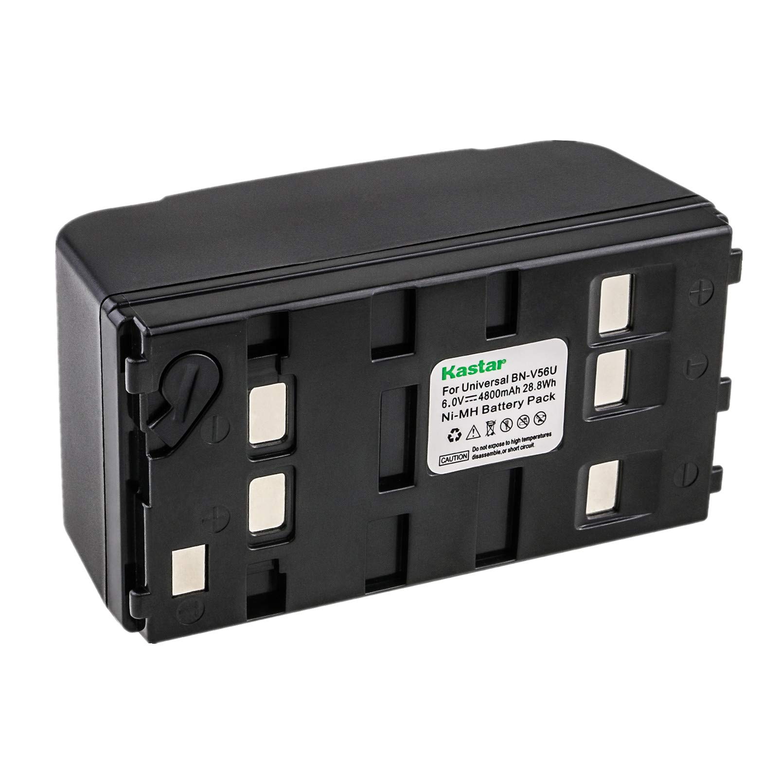 Kastar 6.0V 4800mAh Ni-MH Replacement Battery for Panasonic PV-BP18/PV-B18/PV-BP15/PV-BP17/HHR-V20A/HHR-V40A, JVC BN-V11U/BN-V20U/BN-V22U/BN-V25U, Sony NP-33/NP-55H/NP-77H/NP-98H Camcorder - Perfect for Travel Vlogging & Outdoor Filming
