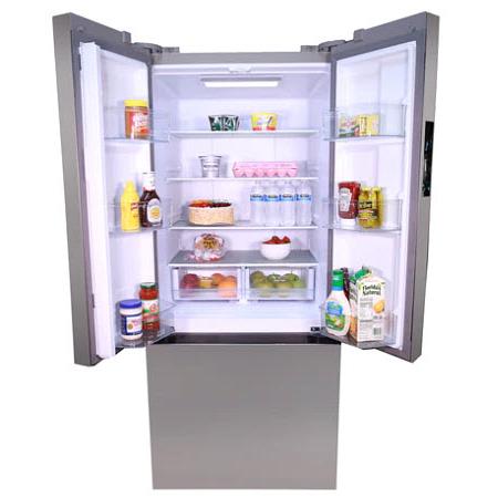 Avanti 29.5 Inch Freestanding French Door Refrigerator - 17.5 Cu. Ft. Capacity, 3 Door Design, Stainless Steel Finish (FFFDS175L3S) - Perfect for Modern Kitchens, Open Floor Plans & Entertaining Spaces