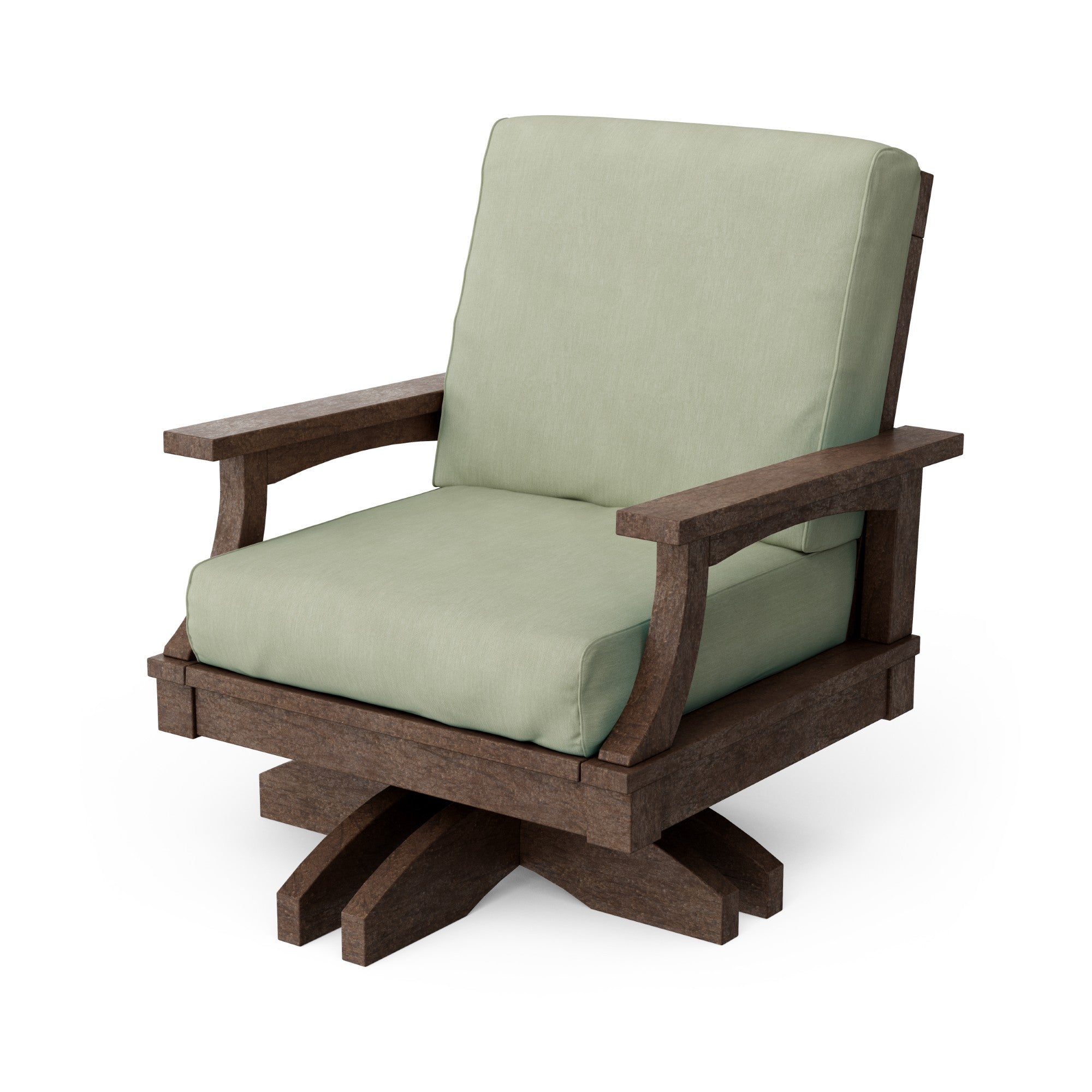Heritage Deep Seating Swivel Chair - 360° Rotating Patio Lounge Chair with Cushions, Weather-Resistant Outdoor Furniture for Garden, Poolside & Backyard Relaxation