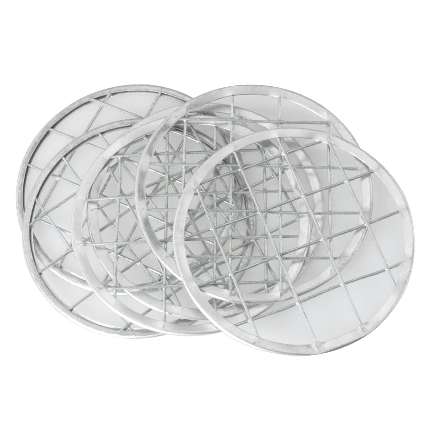 6pcs Silver Frog Lid Insert for Flower Arrangement - Plant Fixation Holder for Home Office Vase Decor - Perfect for DIY Floral Centerpieces and Tabletop Displays