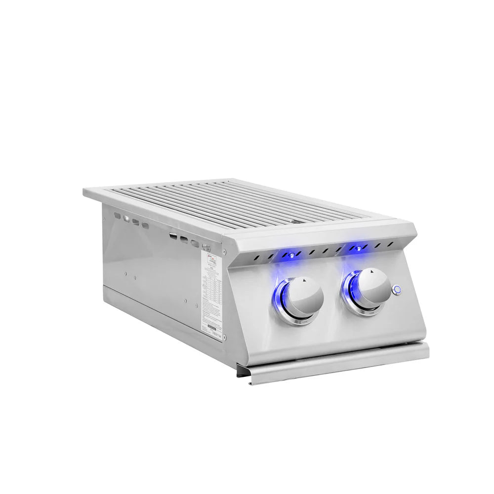 Summerset Grills Double Side Burner for Sizzler Pro Series Gas Grills - Perfect for Outdoor BBQ, Backyard Cooking & Patio Entertaining