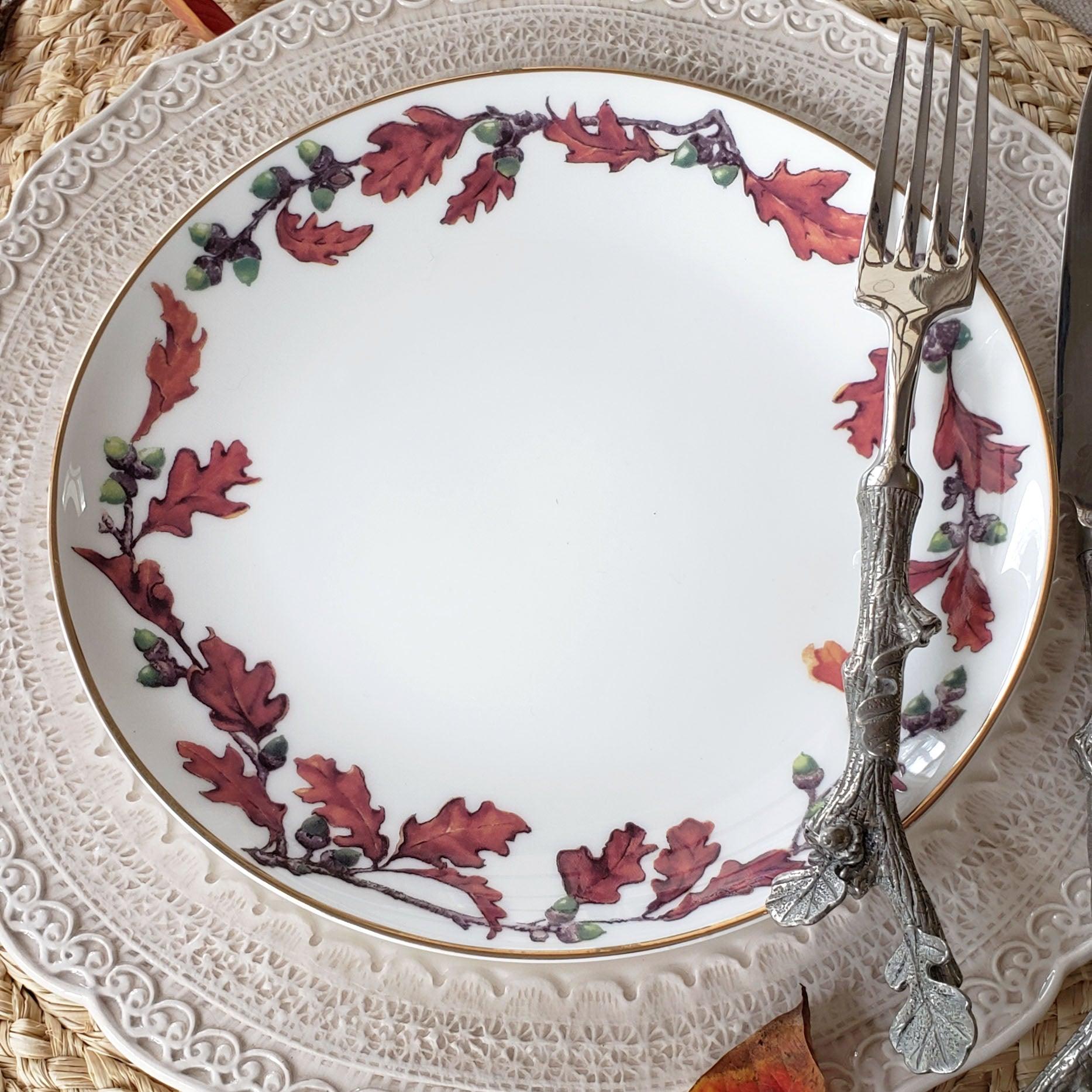Premium Northwoods Bone China Dinnerware Set - Elegant & Durable Porcelain Plates, Bowls & Cups - Perfect for Fine Dining, Weddings & Special Occasions