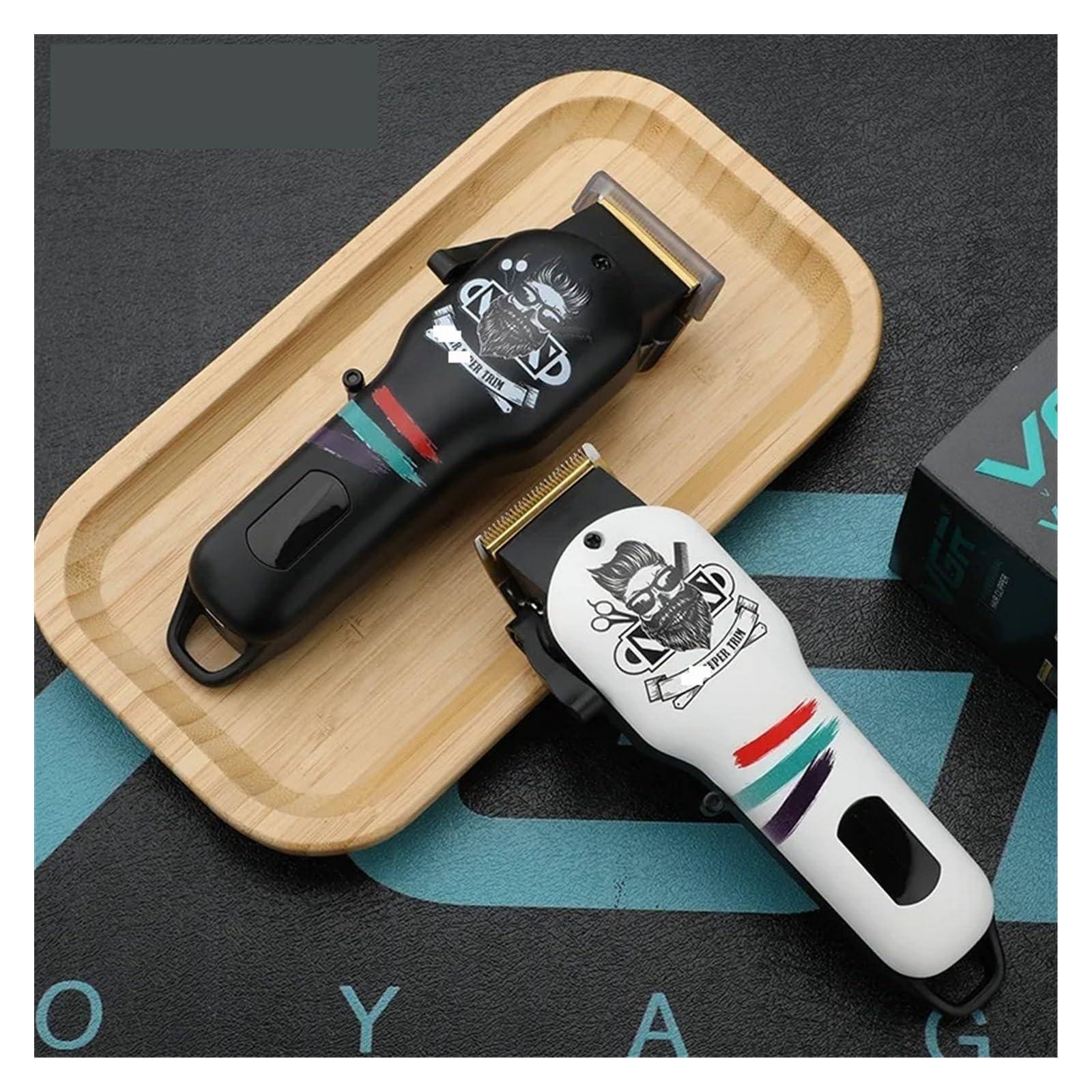 Professional V-699 Cordless Hair Clipper & Trimmer for Men - Electric Barber Clippers with Precision Blades - Perfect for Home Haircuts, Beard Trimming & Grooming (Black) - Ideal for Personal Use, Barbershops & Travel