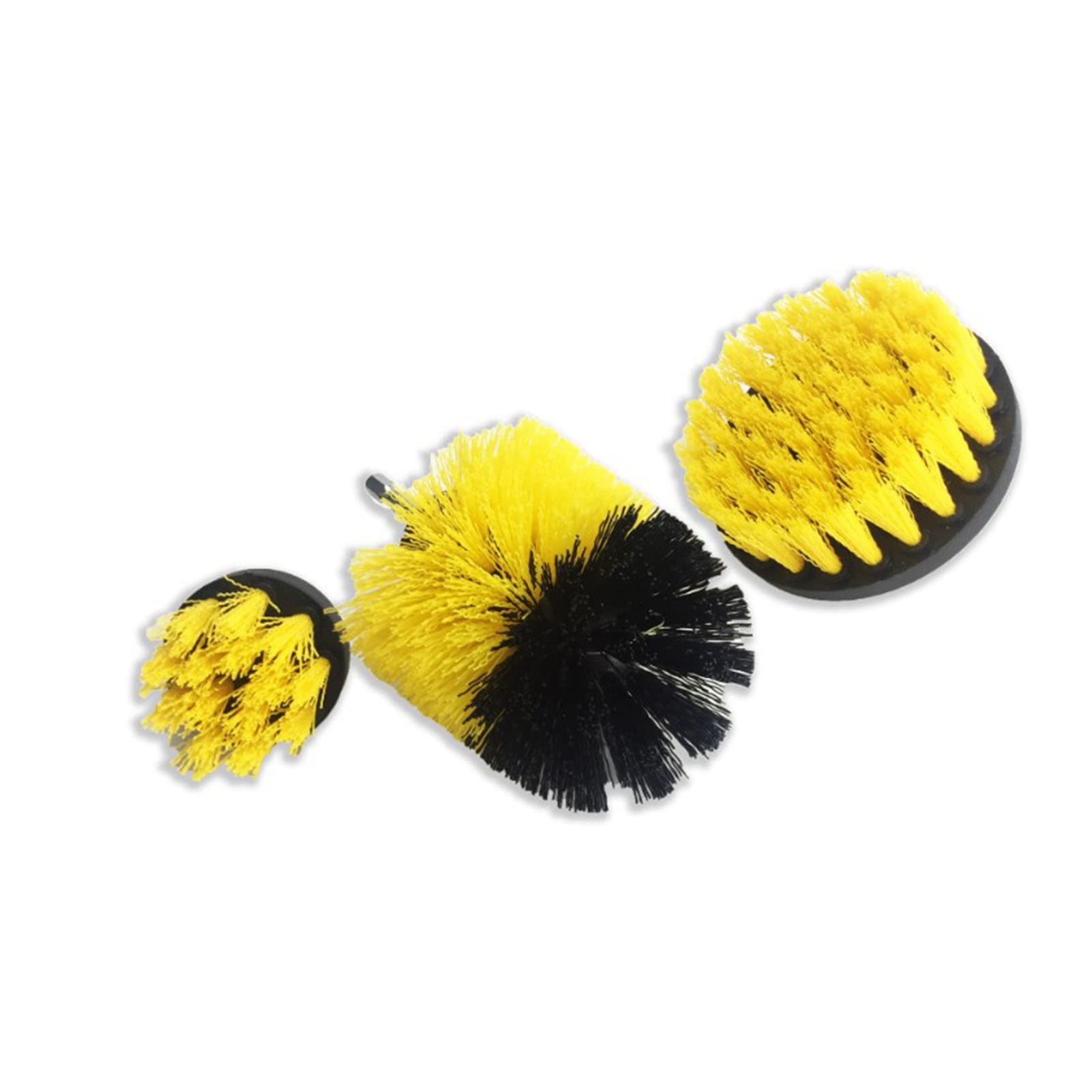 Power Drill Scrub Brush Cleaning Kit - 3 Pcs Drill Brush Set with 2