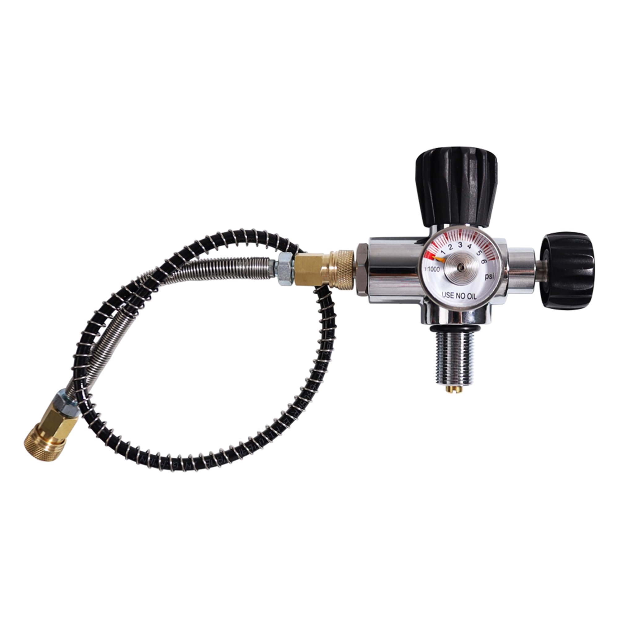 TUXING 6.8L 4500psi Carbon Fiber PCP Air Tank (Empty) with Regulator Gauge - Paintball Fill Station for Airsoft, Scuba & Outdoor Sports