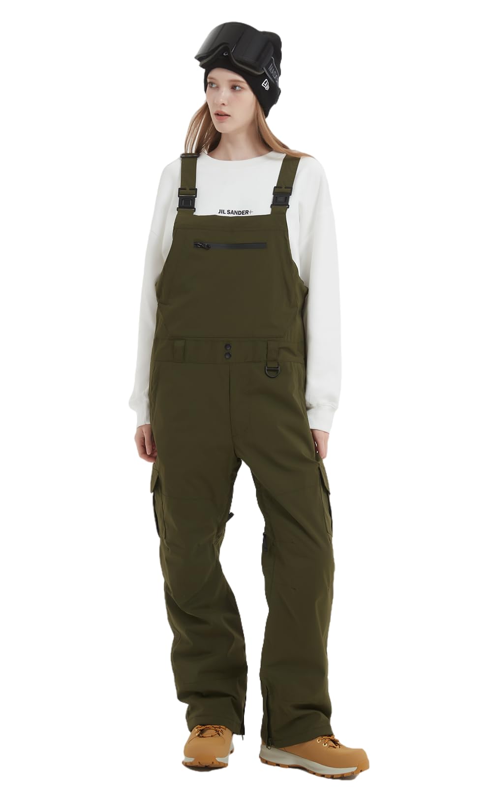 **Men's & Women's Snow Bib Overalls - Adjustable Waterproof Ski Pants with Windproof & Insulated Warmth for Winter Sports & Outdoor Activities**