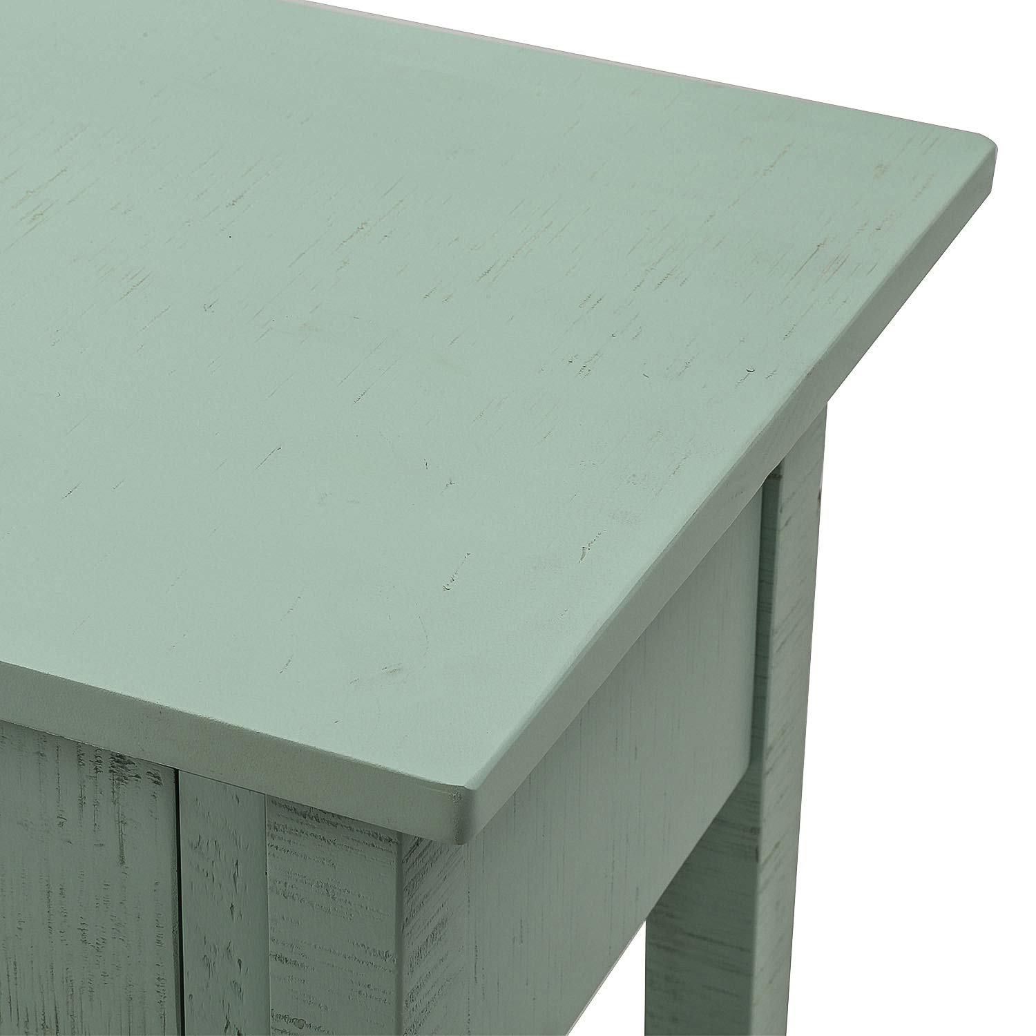 Rustic Console Table with Drawer and Bottom Shelf - Brushed Texture Sofa Table for Living Room, Entryway, Dining Room - Perfect for Home Decor & Small Space Organization (Espresso Finish)