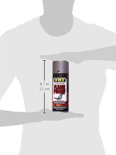 VHT SP998-6PK High Temperature Flameproof Spray Paint - 6 Pack (11oz Each) - Heat Resistant Coating for Grills, Engines, Exhausts & Fireplaces - Cast Iron Flat Finish Aerosol Paint