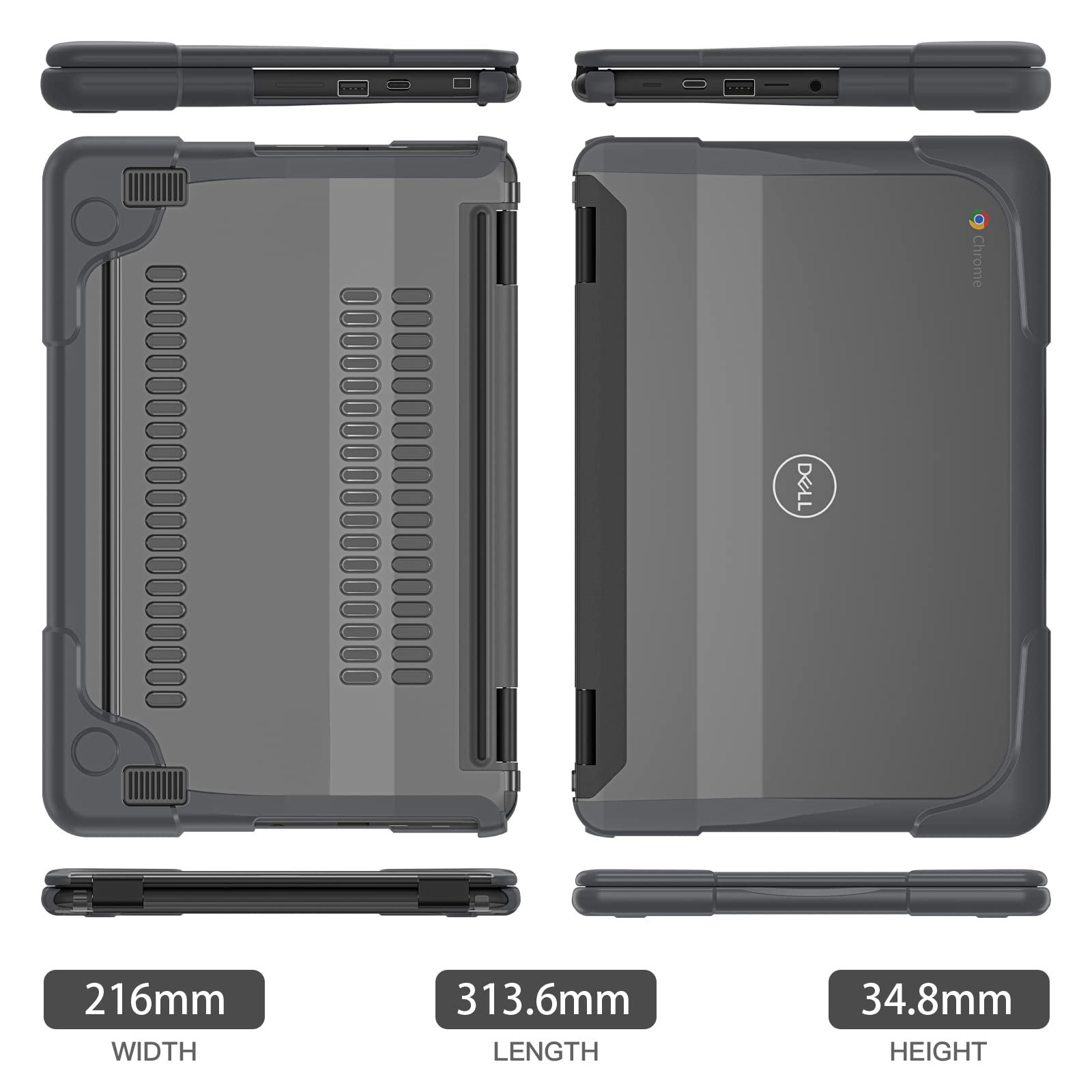 Batianda Heavy Duty Rugged Laptop Case for 11
