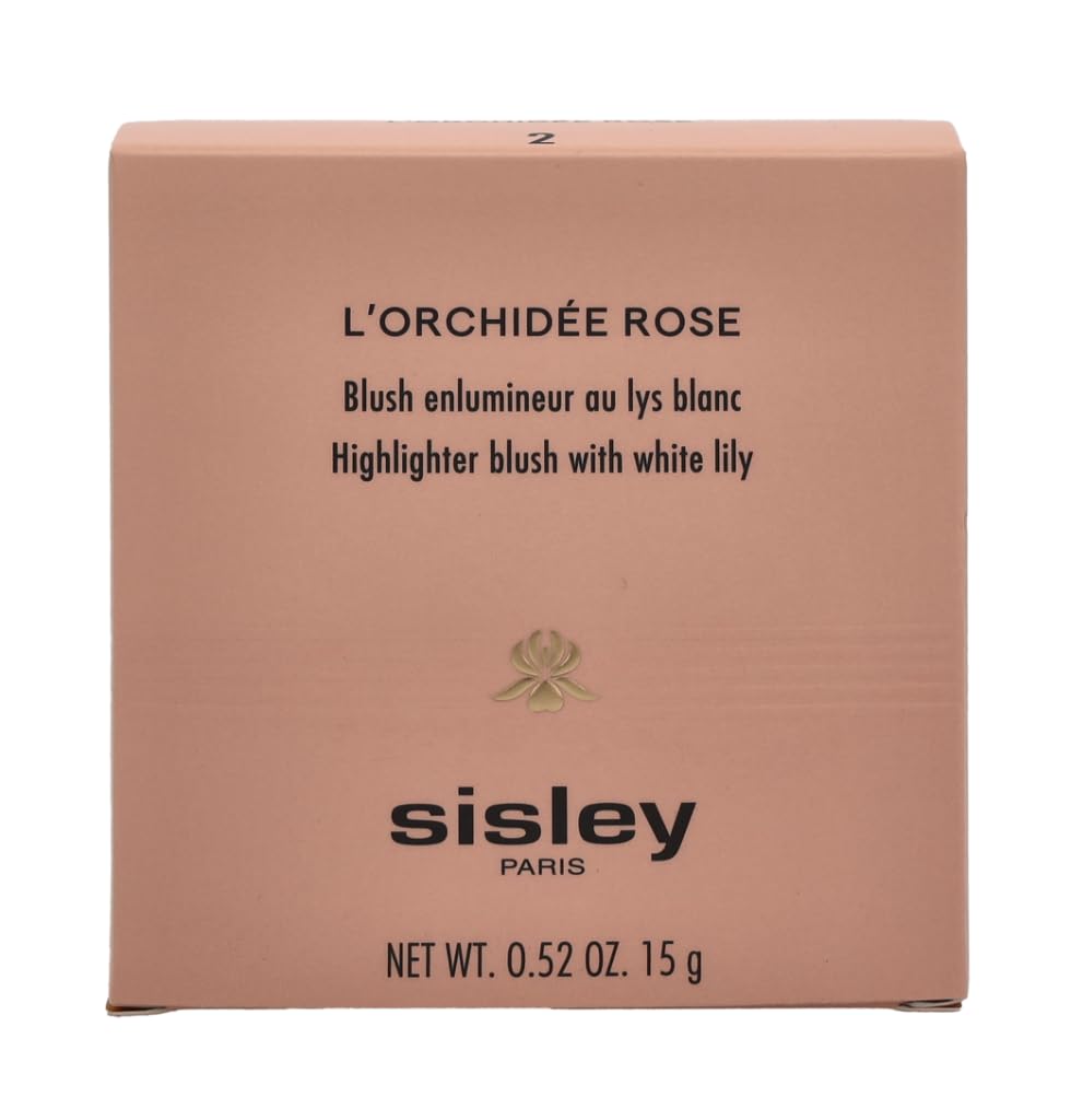 Sisley L'Orchidee Highlighter Blush with White Lily & Rose Extract - 0.52 oz / 15g - Illuminating Cheek Color for Radiant Glow | Perfect for Daytime Makeup & Special Occasions