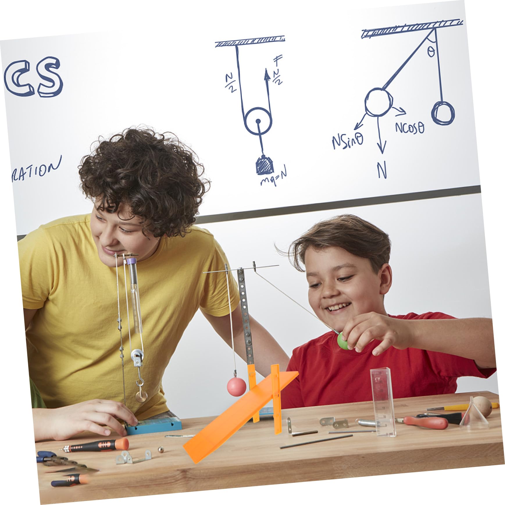 3pcs Plastic Inclined Plane Set for Physics Experiments - Mechanics Trolley Slopes, Educational Teaching Tools for Classroom Labs (Random Colors) | Perfect for High School Science Projects & STEM Learning Activities