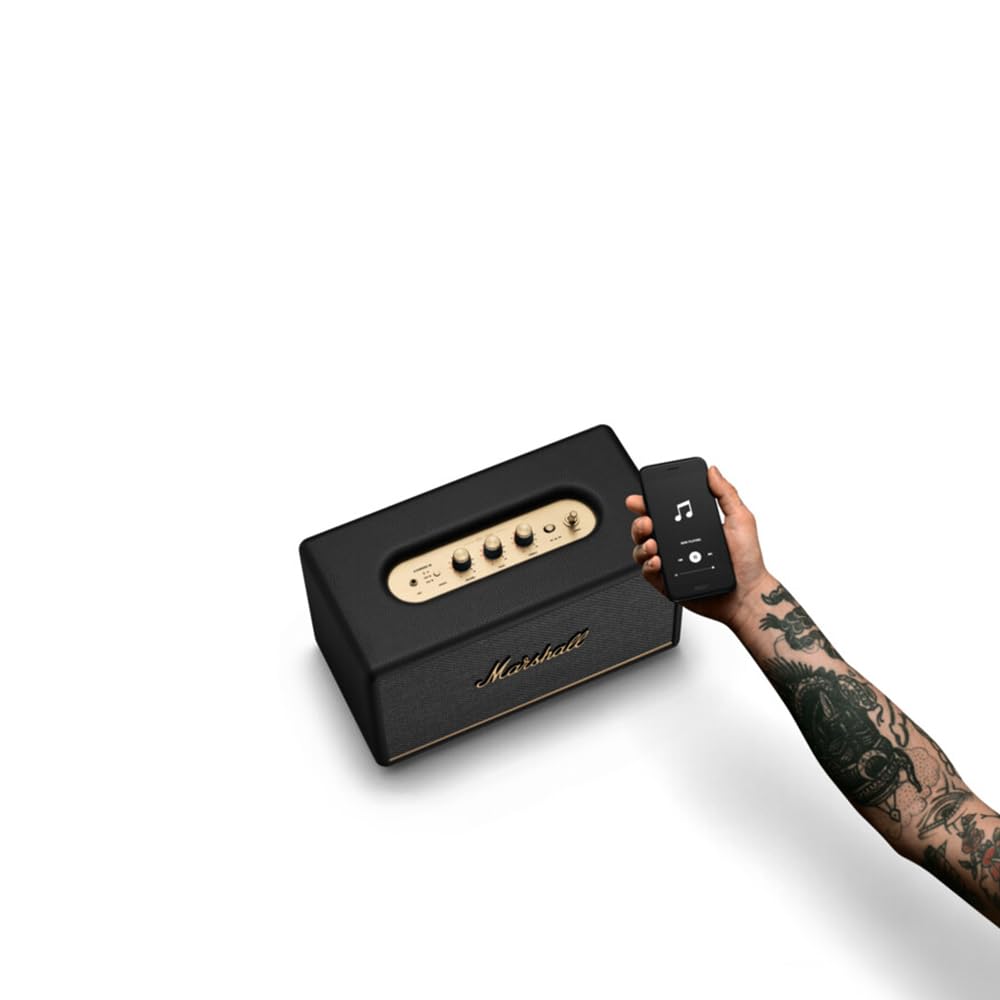 Marshall Stanmore III Wireless Bluetooth Speaker - Premium Sound, Deep Bass, Multi-Room Streaming - Perfect for Home, Office & Outdoor Parties (Black)