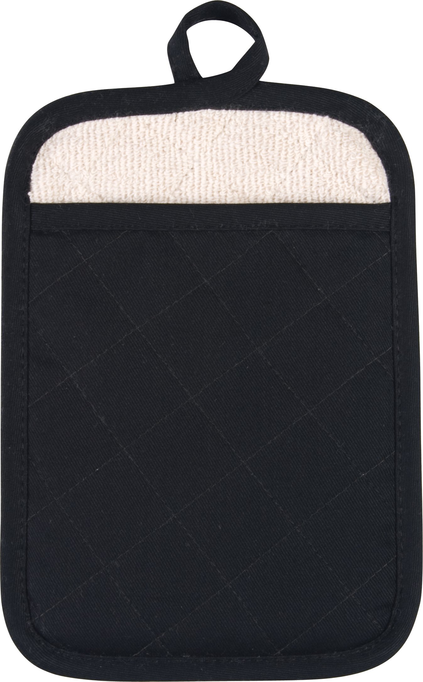 HIC Solid Black Oven Mitt - Heat Resistant Kitchen Gloves for Baking, Grilling & Cooking - Perfect for BBQ, Baking & Kitchen Safety