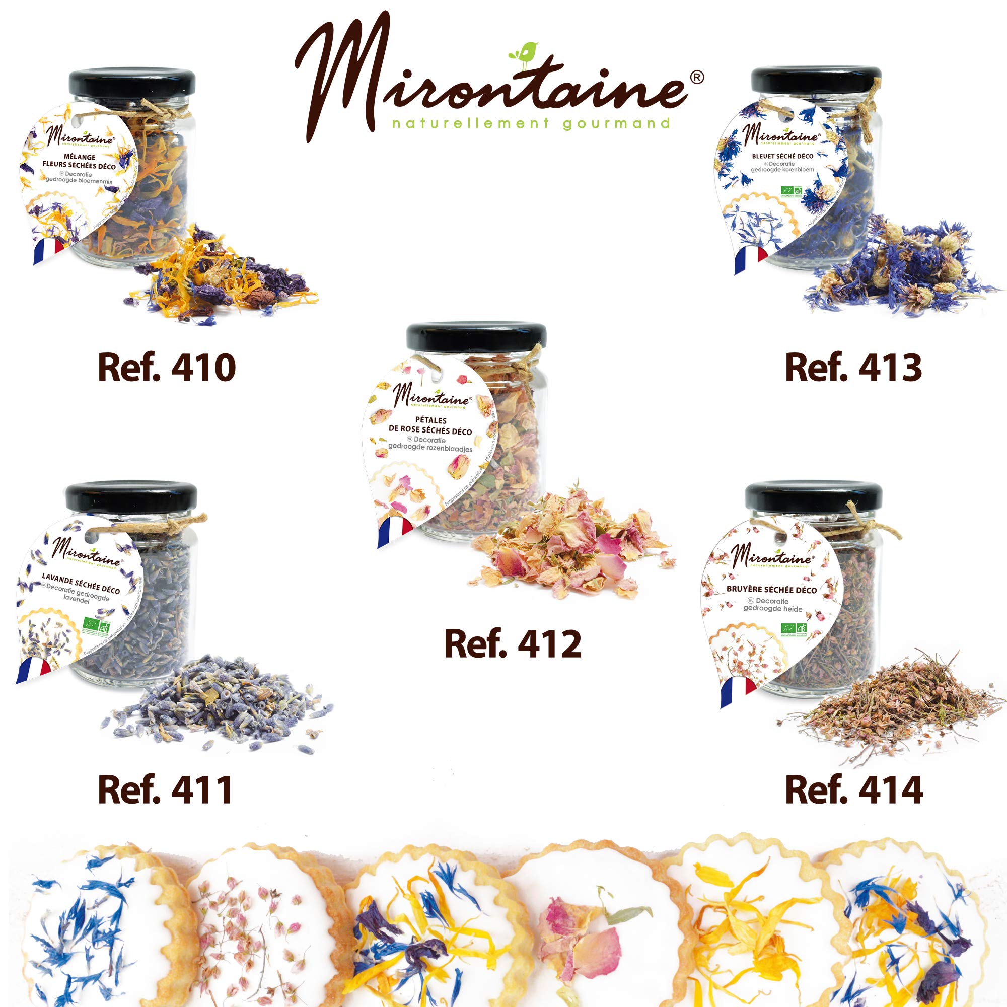 Organic Edible Dried Rose Petals for Baking - Premium Culinary Grade Rose Flowers for Cakes, Desserts, Tea & Cocktail Garnish | Perfect for Wedding Cakes, Pastry Decorations & Gourmet Cooking