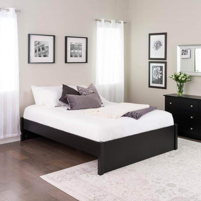 Select 4 Post Platform Bed Frame - Queen/King Size, Multiple Finish Options | Elegant Bedroom Furniture for Master Suite or Guest Room