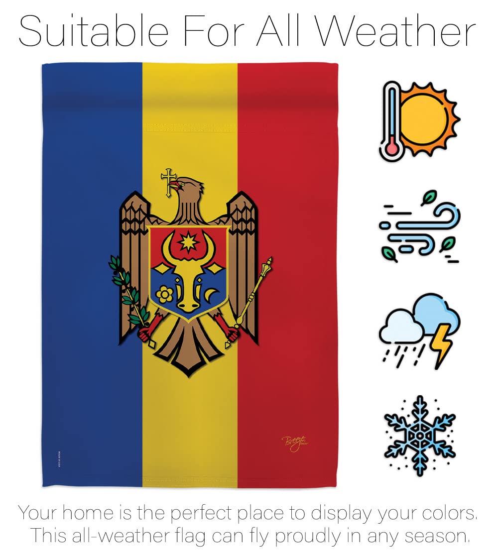 Moldova National Flag Set 28