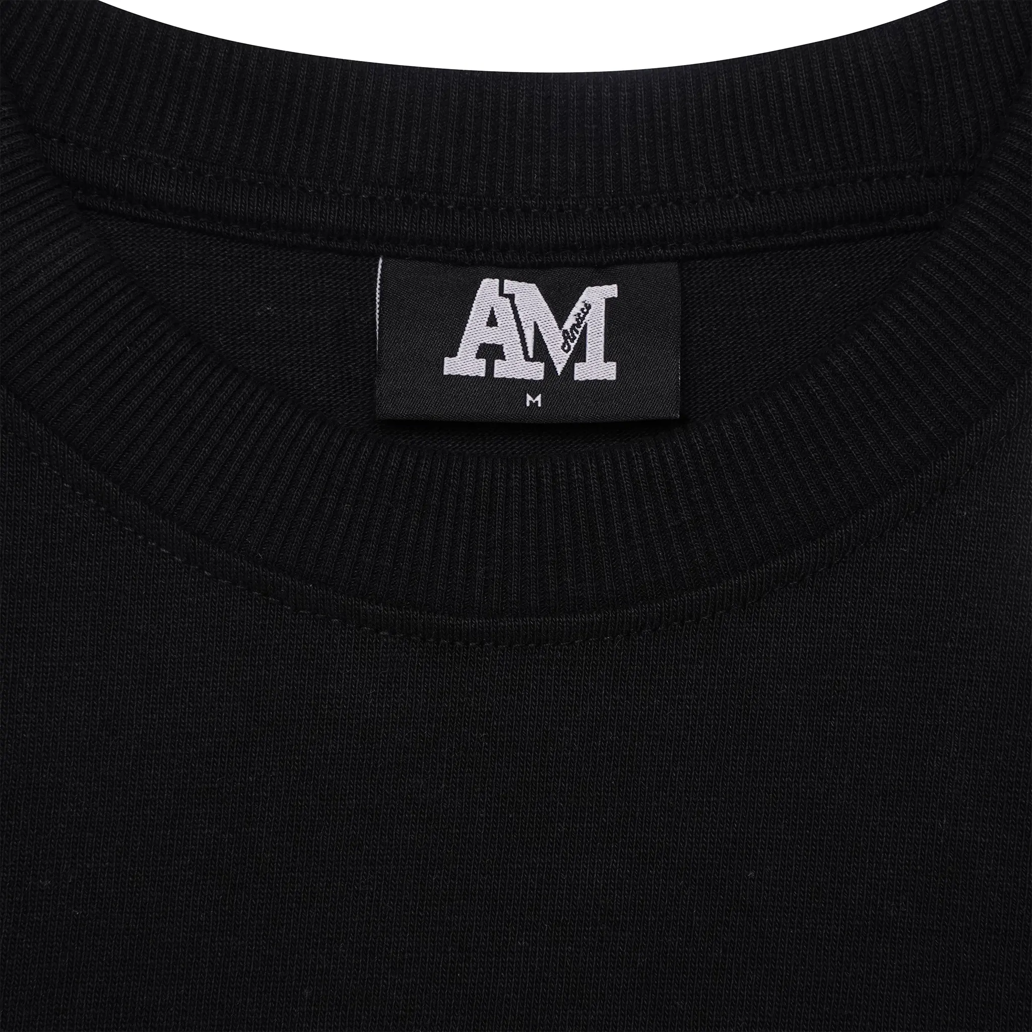 Amicci Vero Black T-Shirt for Men - Premium Cotton Crew Neck Tee - Casual & Comfortable Everyday Wear for Work, Gym, and Outings