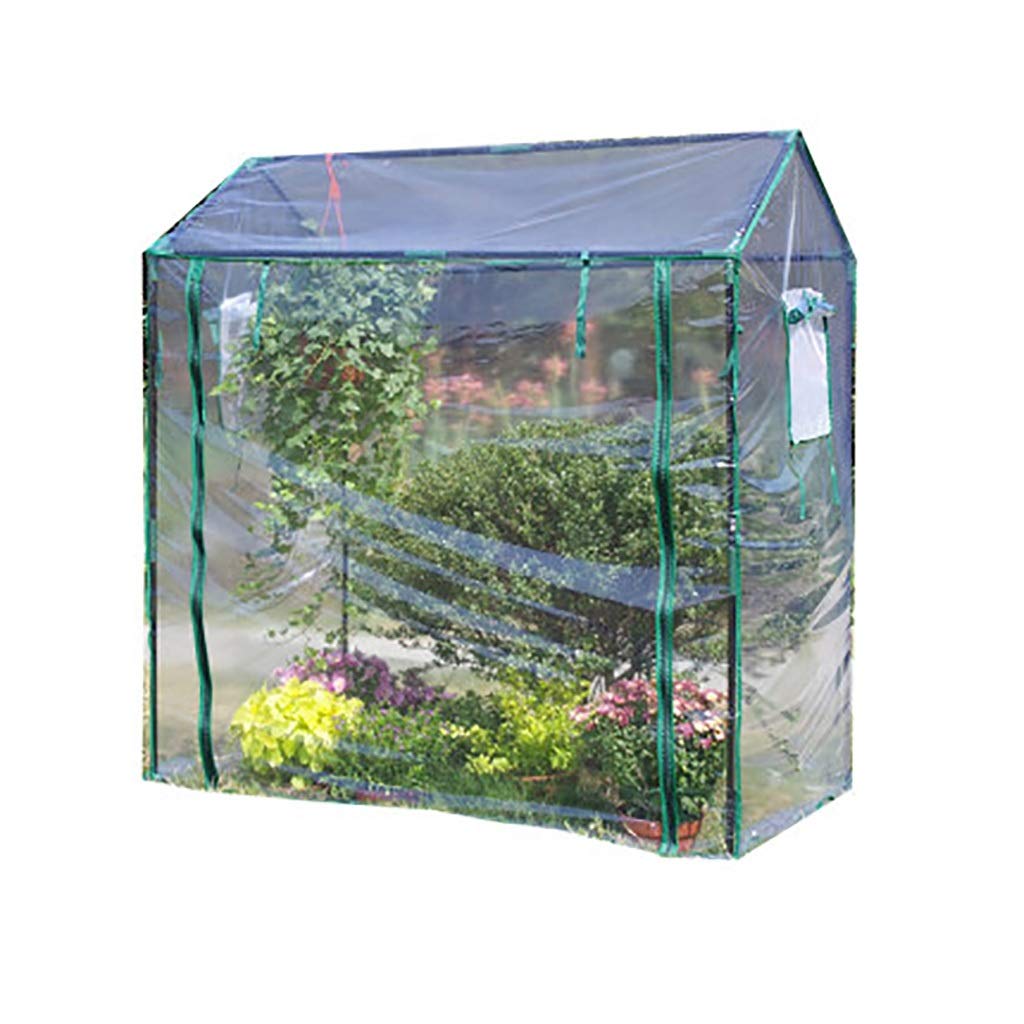 ZWWS-YJ Waterproof UV Resistant PVC Greenhouse Plant Cover with Zipper Door - Tomato & Garden Protection Tent for Outdoor Plants, Vegetables & Seedlings - Perfect for Home Gardening, Backyard Farming & Winter Plant Shelter
