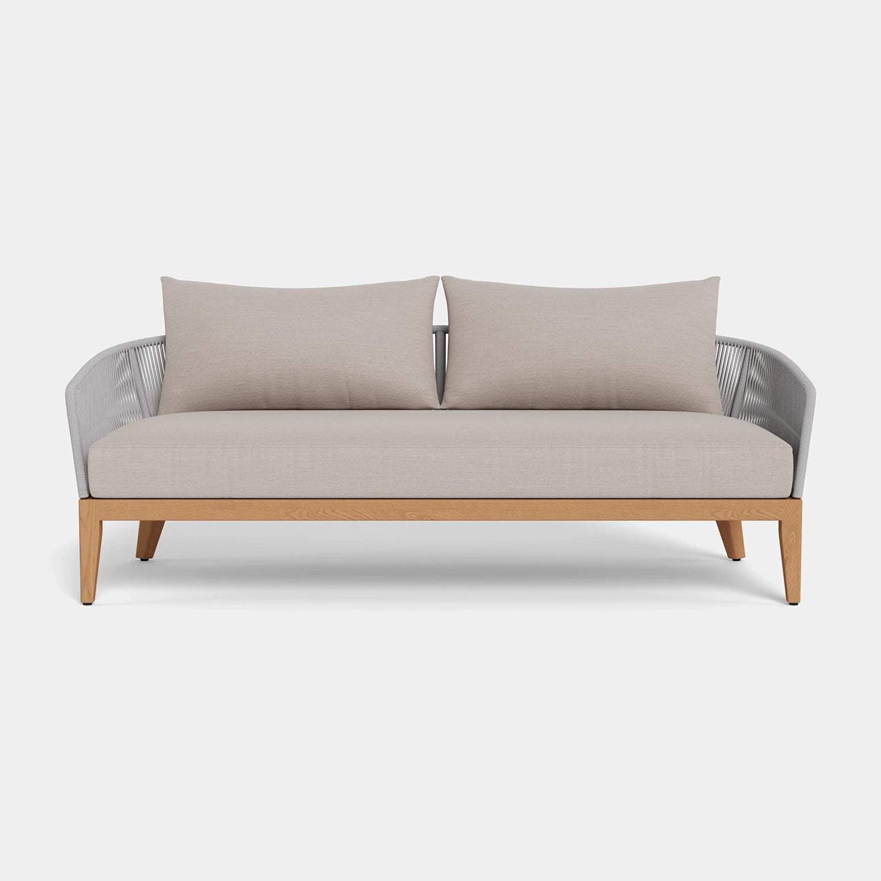 Avalon Outdoor 2-Seat Patio Sofa with Cushions - Waterproof Wicker Furniture for Garden, Balcony, and Poolside Relaxation