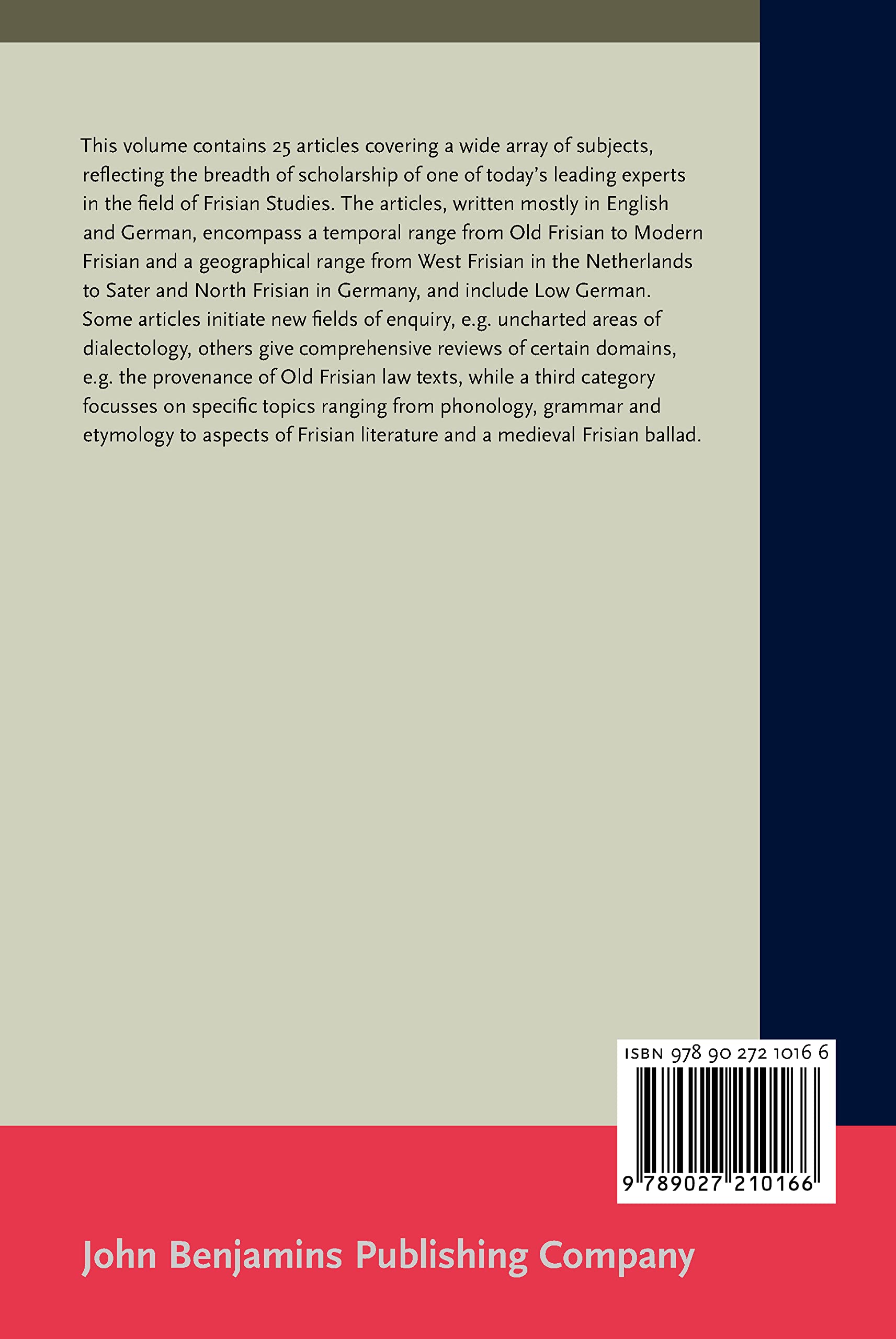 From West to North Frisia - NOWELE Supplement Series | Historical & Cultural Study | Perfect for Scholars & Researchers