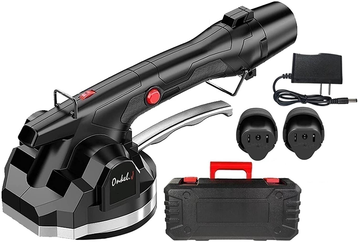 ATAAY 12V Electric Tile Machine - Powerful Vibration & Auto-Leveling for Ceramic Tiles (Includes 2X Battery) - Perfect for DIY Home Renovation & Professional Flooring Installation