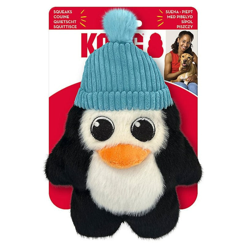 KONG Holiday Snuzzles Penguin Dog Toy - Durable Chew Toy for Small & Medium Dogs - Perfect for Christmas Gifts & Playtime Fun