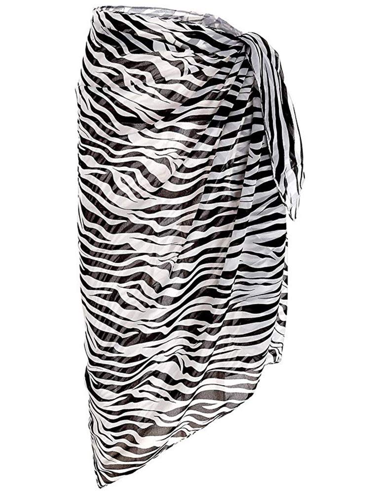 Women's Chiffon Beach Cover Up Sarong - Lightweight Bikini Wrap Pareo for Pool, Vacation & Summer Outfits