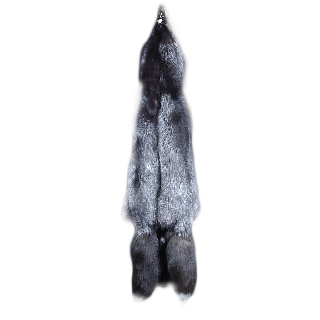 Premium Silver Fox Fur Coat 4XL - Luxurious Winter Outerwear for Men & Women | Perfect for Cold Weather, Fashion Shows & Special Occasions