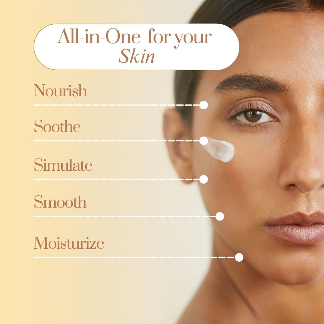 Rachel Roy Squalane Face Moisturizer with Peptides & Natural Actives - Ultra Hydrating Daily Face Cream for Dry Skin - Natural Antioxidant Rich Formula for Skin Barrier Repair & Anti-Aging - Perfect for Morning & Night Skincare Routine