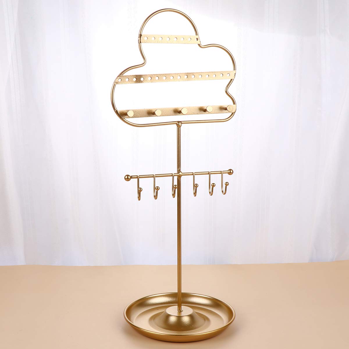 Stylish Jewelry Display Stand - Necklace Holder & Organizer for Women, Men's Bump Cap Jewelry Rack, Travel-Friendly Hanging Pendant & Ring Organizer - Perfect for Boutique Displays, Home Decor & Travel Storage