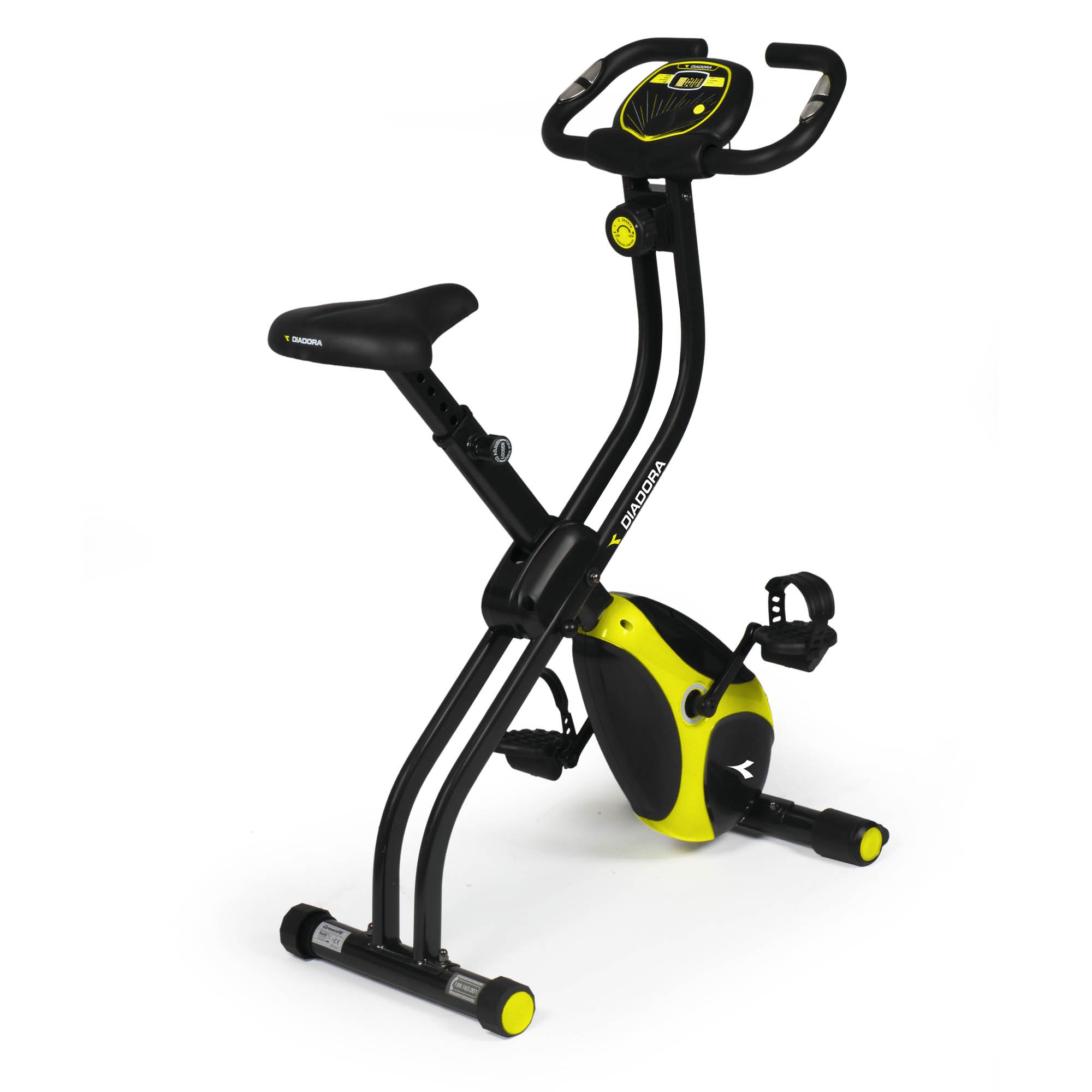 Diadora Foldable Smart Exercise Bike for Home Gym - Space Saving Indoor Cycling Bike for Cardio Workout - Perfect for Small Apartments & Home Fitness Training (Black)